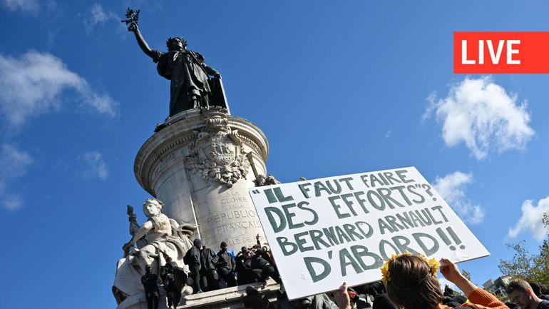 Direct - Mobilisation contre la vie chère en France : tensions et gaz lacrymogènes avant le départ de la manifestation à Paris
