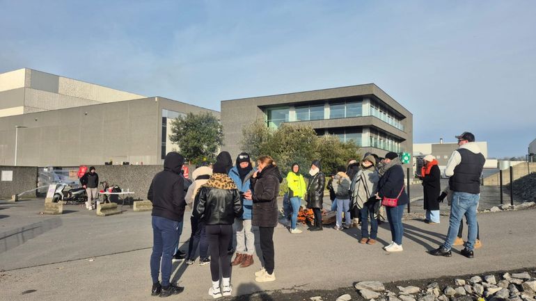 Mouscron : les travailleurs de chez Roger & Roger en grève