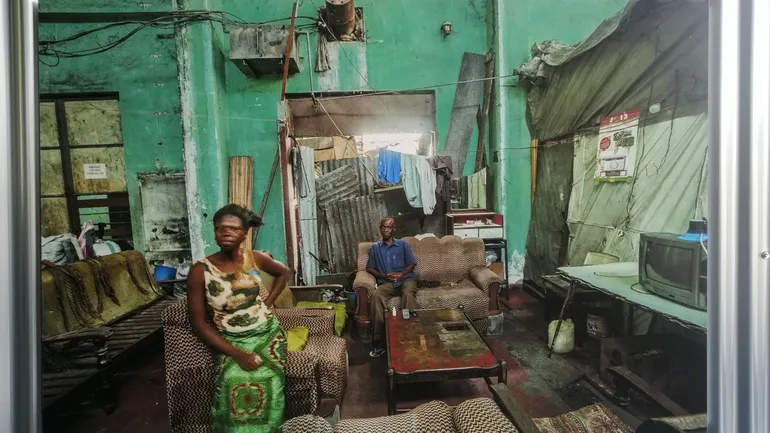 Sammy Baloji, Inside the Building 3, Cielux OCPT, 2013