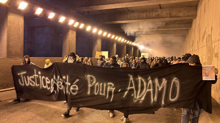 Environ 200 personnes ont manifesté à Namur pour rendre hommage à Adama Conde