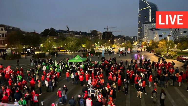 Direct - Manifestation nationale ce mardi 14 octobre : des milliers de personnes prennent la direction de Bruxelles pour manifester contre les mesures de l'Arizona