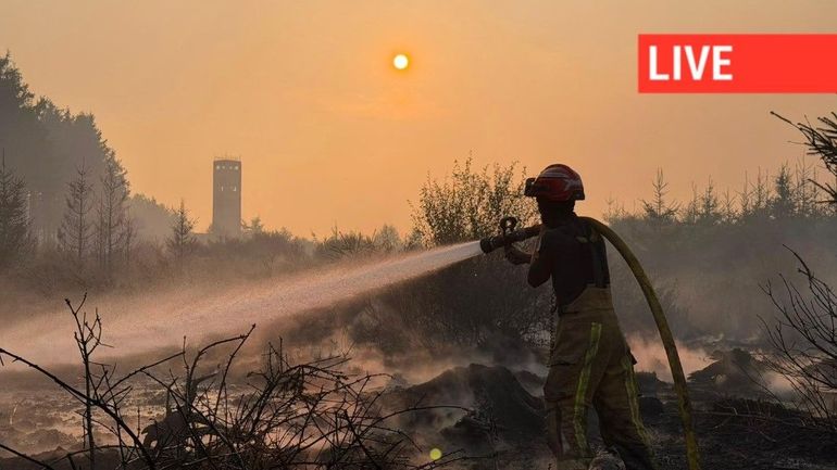 Direct - Incendie dans les Hautes Fagnes : les devoirs d'enquêtes pour déterminer l'origine de l'incendie ont débuté