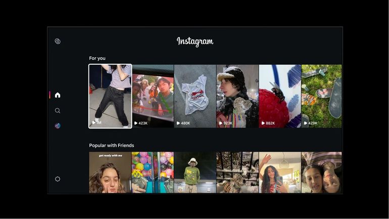 Instagram lance une application télé, pour regarder des Reels sur grand écran