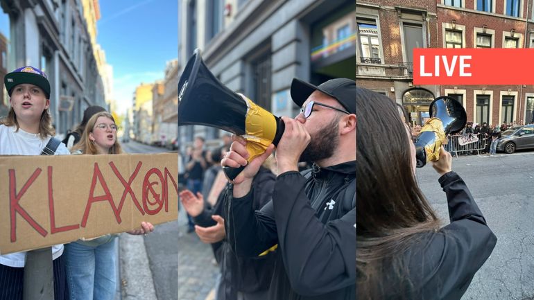 Direct - Manifestation des élèves : 4e jour de mobilisation, des écoles bloquées à Bruxelles et en région liégeoise