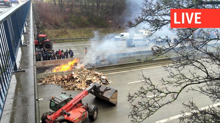 Direct - Mobilisation des agriculteurs : "L'Europe n'a plus de limites, nous non plus", le ton se durcit à Marquain