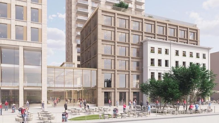 Deux promoteurs déposent une demande de permis pour un vaste projet de bureaux et logements dans le centre de Charleroi