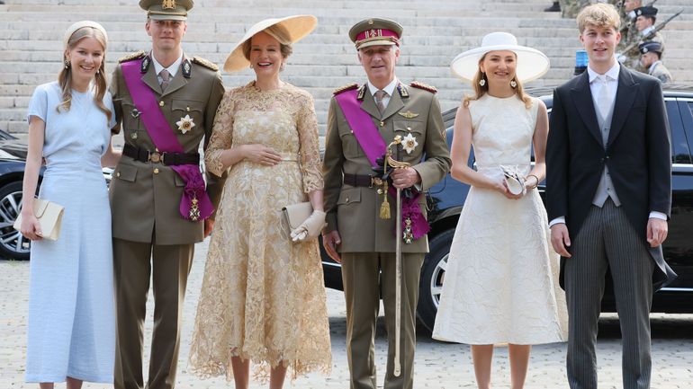 Fête nationale : Te Deum et bain de foule pour la famille royale (photos)