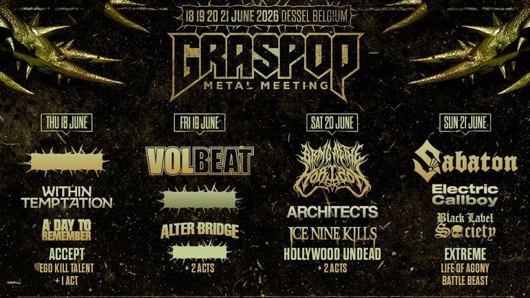 91 nouveaux noms pour le Graspop Metal Meeting 2026 91 nouveaux noms pour le Graspop Metal Meeting 2026