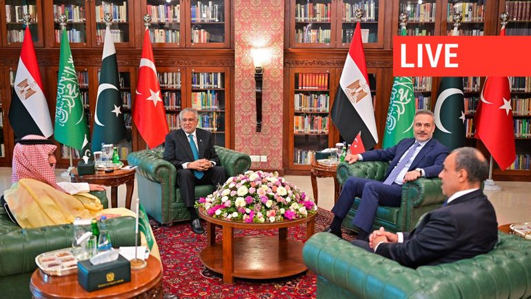Direct - Guerre au Moyen-Orient : les chefs de la diplomatie du Pakistan, de l'Egypte, de la Turquie et de l'Arabie saoudite se réunissent à Islamabad
