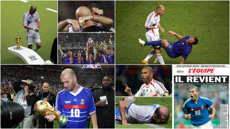 Du Mondial 98 au coup de boule, le joueur Zinédine Zidane en équipe de France en 7 dates clés