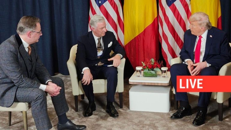 Direct - Davos : le roi Philippe et Bart De Wever se sont entretenus un quart d'heure avec Donald Trump