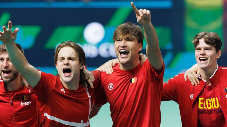 Les étoiles dans les yeux du clan belge après avoir terrassé la France en Coupe Davis : "Quelque chose de beau à aller chercher"