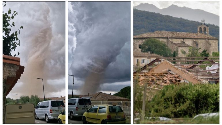 France : une impressionnante tornade à Pomas, près de Carcassonne (Aude) fait 41 blessés et endommage 300 habitations