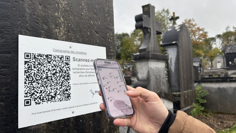 Perdu dans les cimetières ? Dinant mise sur un QR code pour vous guider