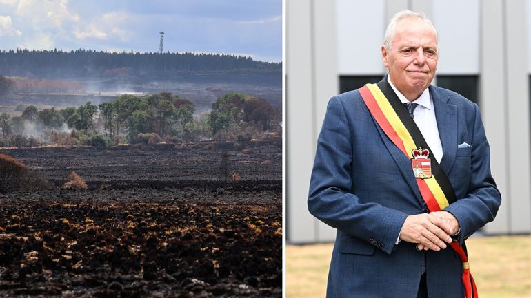 Incendie dans les Hautes Fagnes : de la fumée encore attendue lundi, les autorités invitent à fermer les fenêtres pour éviter d'être incommodé