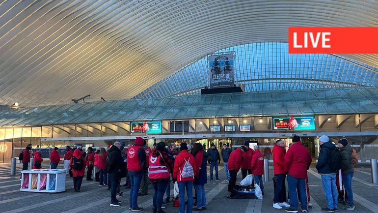 Direct - Grève des trains SNCB et des bus TEC : les trains roulent plutôt bien, le réseau Tec est fortement perturbé