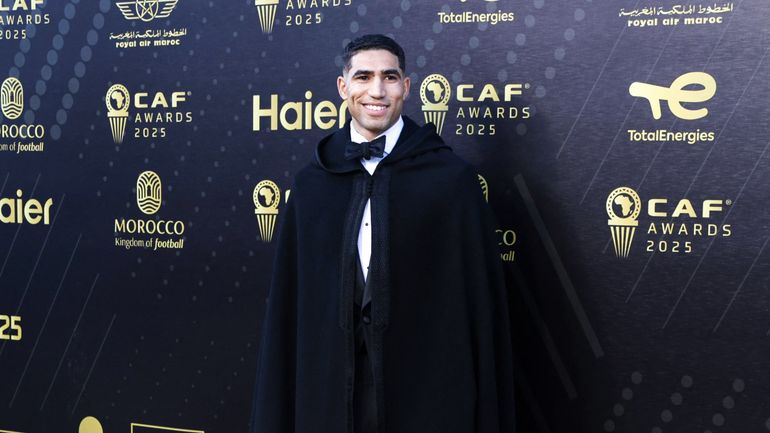 CAF Awards : Achraf Hakimi reçoit le Ballon d'Or africain, le Maroc U20 de Mohamed Ouahbi "équipe de l'année"