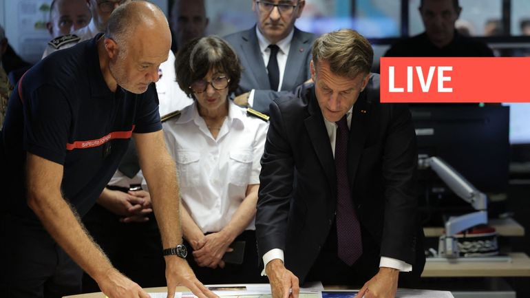 Direct - Sur le front des incendies : "On devra replanter et rebâtir une forêt différente", déclare Emmanuel Macron