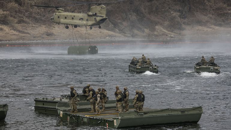 Tensions entre les Etats-Unis et la Corée du Sud : les exercices militaires ont commencé "comme prévu", dément Séoul