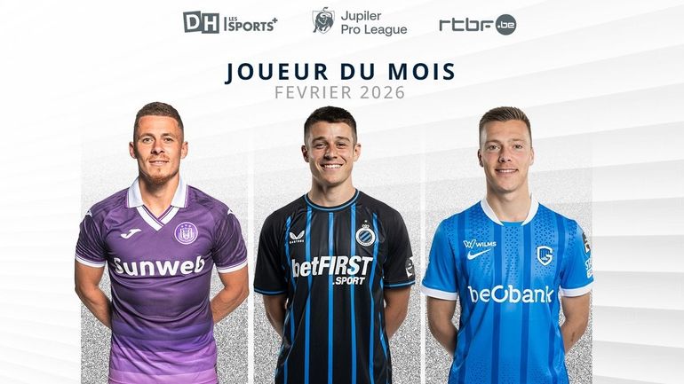 Thorgan Hazard, Nicolò Tresoldi ou Daan Heymans : qui sera élu joueur du mois de février 2026 en Jupiler Pro League