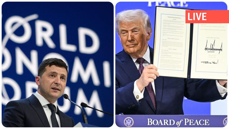 Direct Davos : Zelensky rencontre avec Trump à 13h00, Trump a signé la charte de son "Conseil de la paix"