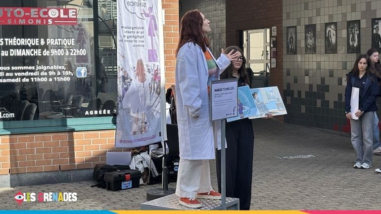 Des chercheuses de l'UCLouvain utilisent une "soapbox" pour visibiliser les femmes scientifiques