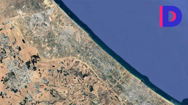 Des images satellites de Google montrent l'état de destruction du sud de la bande de Gaza