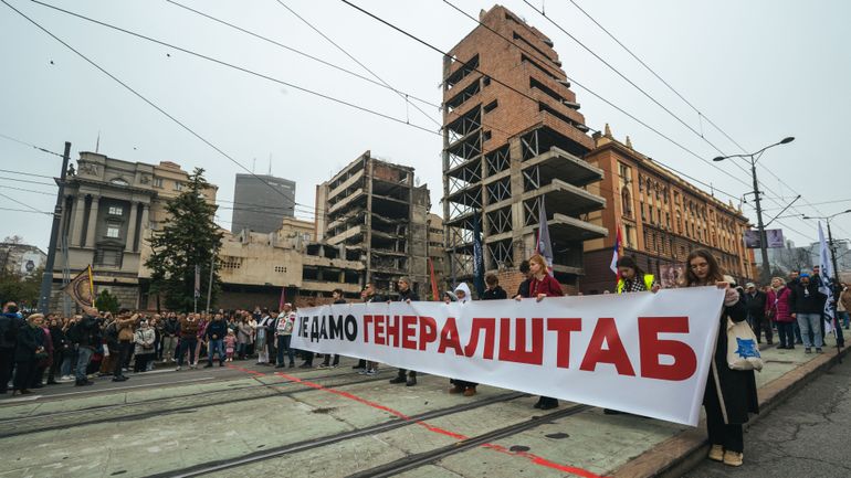 Manifestation à Belgrade contre un luxueux projet immobilier du gendre de Trump, rasant une partie du patrimoine serbe