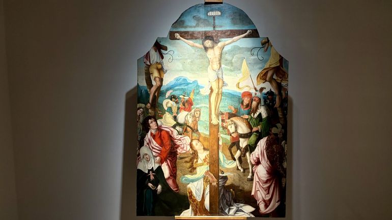 Mons : le tableau volé en 1980 à la Collégiale est à nouveau visible, désormais restauré