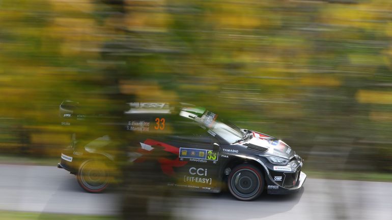 WRC Japon : Elfyn Evans domine le shakedown, Toyota en force, Neuville 8ème