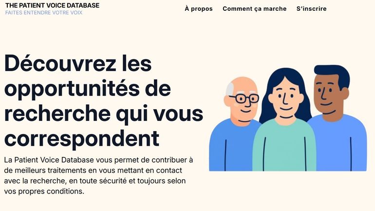 The Patient Voice Database, une nouvelle plateforme pour mettre en lien études cliniques et volontaires