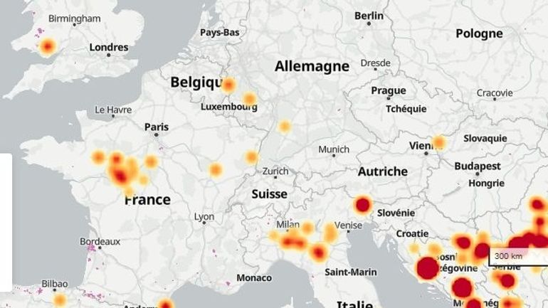 L'Europe dont la Belgique en proie aux flammes : voici la carte des feux actifs ce 18 août