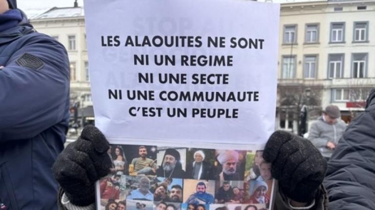 Rassemblement à Bruxelles pour dénoncer les "crimes" contre les Alaouites