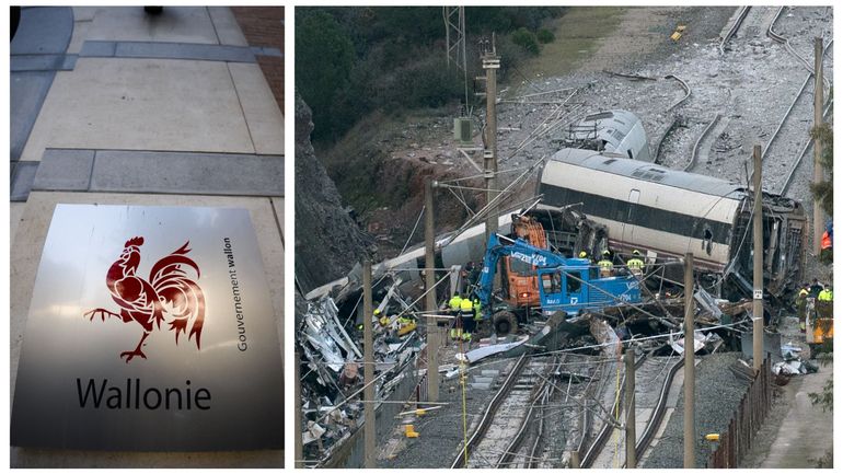 Collision entre deux TGV en Espagne : le Parlement wallon observe une minute de silence