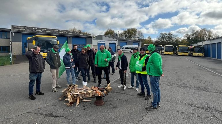 Pour la première fois de son existence, la société Keolis est en grève dans son dépôt de Sprimont
