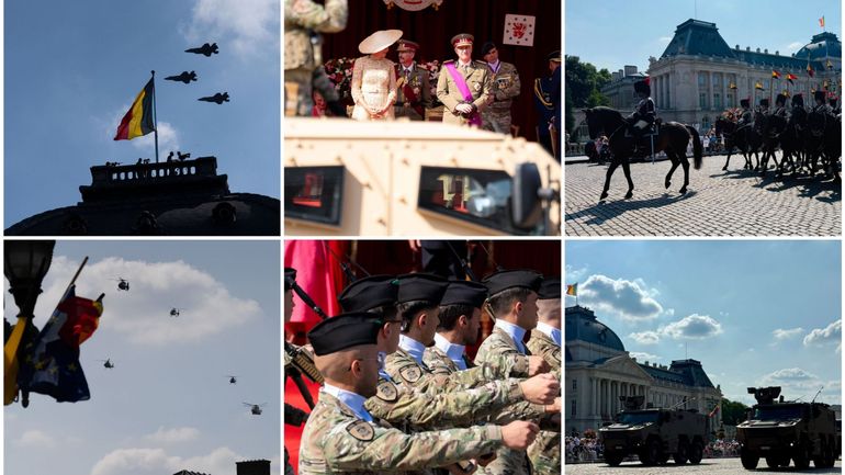 Drones, F-35, commémorations : les images du défilé civil et militaire de la Fête nationale