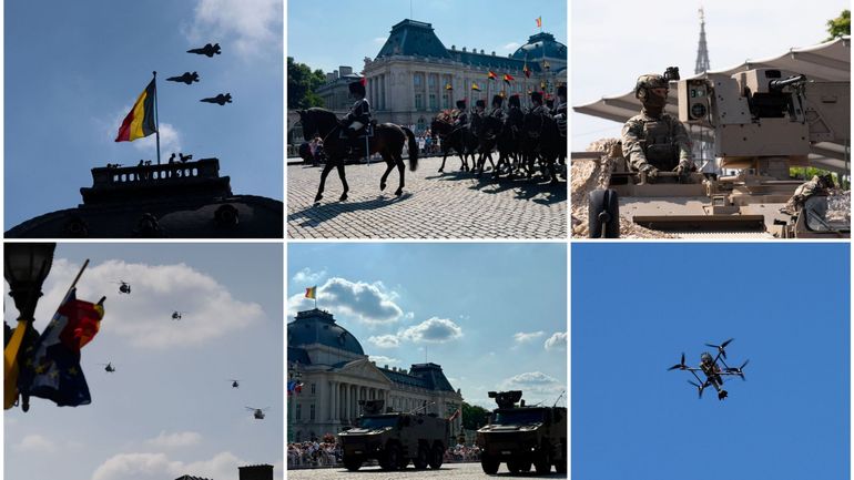 Drones, F-35, commémorations : découvrez les images du défilé civil et militaire de la Fête nationale