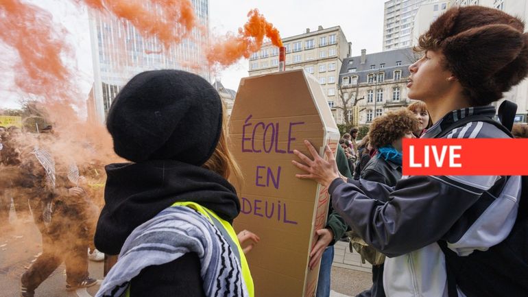 Direct - Grève des enseignants : le front commun syndical se dit satisfait de la forte mobilisation du monde éducatif