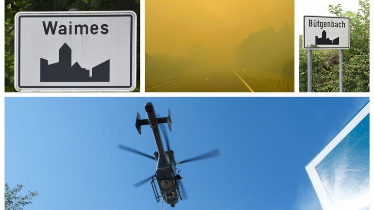Incendie dans les Fagnes : une partie des villages de Sourbrodt et de Bütgenbach évacuée, Montjoie (Allemagne) menacée