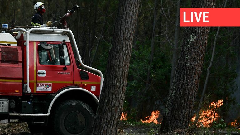 Direct - Incendies dans le sud de l'Europe : lutte intensive en Turquie, Grèce, Espagne et Angleterre, côté français, vers une accalmie en Gironde