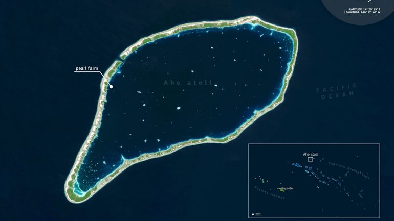 L'image satellite du jour : l'atoll de Ahe, l'un des joyaux naturels de la Polynésie française