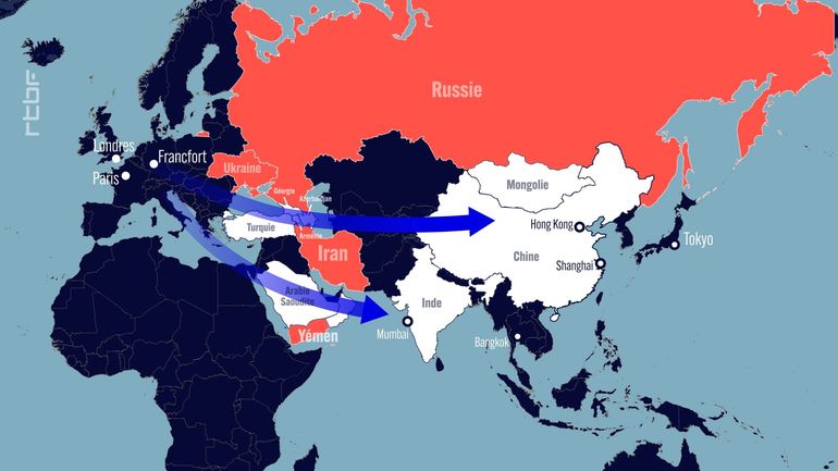 Un jour, une carte : quand les guerres renvoient tous les avions dans le couloir du Caucase