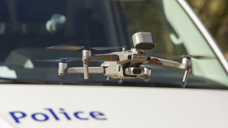 Plus d'une centaine de vols de drones illégaux menés par la police à Bruxelles