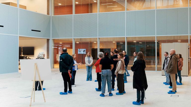 Les animateurs et collaborateurs de la RTBF visitent pour la première fois Média Square Les animateurs et collaborateurs de la RTBF visitent pour la première fois Média Square