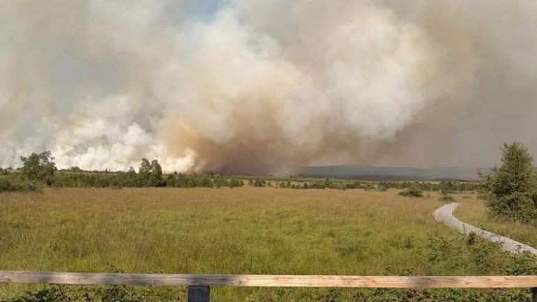 La nationale 68 de nouveau fermée suite à une reprise de feu dans les Fagnes