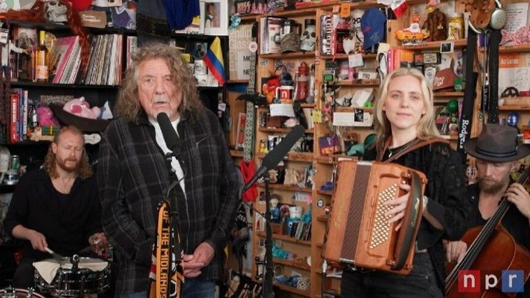 Robert Plant reprend du Led Zeppelin dans une session intimiste avec son groupe Saving Grace