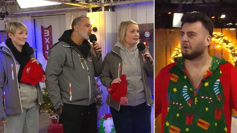 À peine entrés dans le cube, les animateurs de Viva for Life font la connaissance d’un habitant surprise À peine entrés dans le cube, les animateurs de Viva for Life font la connaissance d’un habitant surprise