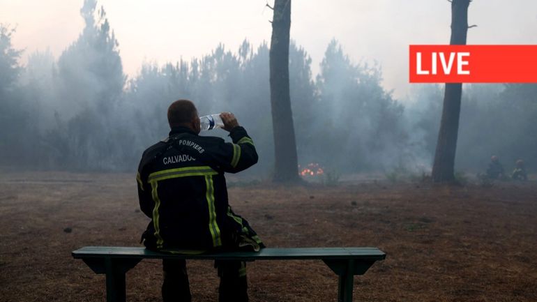 Direct - Incendies dans le sud de l'Europe : en France, accalmie sur le front du feu, notamment en Gironde, mais un risque élevé demeure