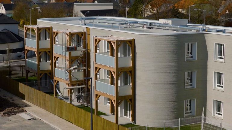 3 étages, 800 m2 : en Champagne, le plus grand immeuble imprimé en 3D d'Europe est sorti de terre
