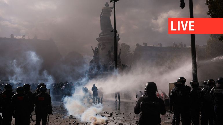 Direct - Mobilisation contre la vie chère en France : la main d'un manifestant arrachée par une grenade à Saint-Etienne